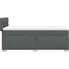 Box spring postel s matrací 100 x 200 cm textil [3285809] (Barva Tmavě hnědá)