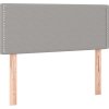 Box spring postel s matrací 100 x 200 cm textil [3139953] (Barva Světle šedá)