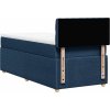 Box spring postel s matrací 100 x 200 cm textil [3287377] (Barva Tmavě hnědá)