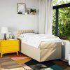 Box spring postel s matrací 100 x 200 cm textil [3288108] (Barva Černá)
