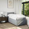 Box spring postel s matrací 100 x 200 cm textil [3288108] (Barva Černá)