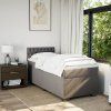 Box spring postel s matrací 100 x 200 cm textil [3288108] (Barva Černá)