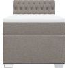 Box spring postel s matrací 100 x 200 cm textil [3288108] (Barva Černá)