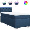 Box spring postel s matrací 100 x 200 cm textil [3288108] (Barva Černá)