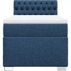 Box spring postel s matrací 100 x 200 cm textil [3288108] (Barva Černá)