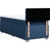 Box spring postel s matrací 100 x 200 cm textil [3288108] (Barva Černá)