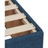 Box spring postel s matrací 100 x 200 cm textil [3288108] (Barva Černá)
