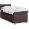 Box spring postel s matrací 100 x 200 cm textil [3288108] (Barva Černá)