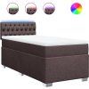 Box spring postel s matrací 100 x 200 cm textil [3288108] (Barva Černá)