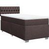 Box spring postel s matrací 100 x 200 cm textil [3288108] (Barva Černá)