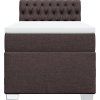 Box spring postel s matrací 100 x 200 cm textil [3288108] (Barva Černá)