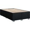 Box spring postel s matrací 100 x 200 cm textil [3288108] (Barva Černá)