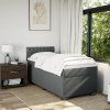 Box spring postel s matrací 100 x 200 cm textil [3288108] (Barva Černá)