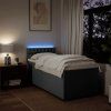 Box spring postel s matrací 100 x 200 cm textil [3288108] (Barva Černá)
