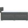 Box spring postel s matrací 100 x 200 cm textil [3288108] (Barva Černá)