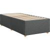 Box spring postel s matrací 100 x 200 cm textil [3291198] (Barva Světle šedá)