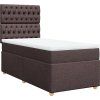 Box spring postel s matrací 100 x 200 cm textil [3291198] (Barva Světle šedá)