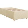 Box spring postel s matrací 100 x 200 cm textil [3291198] (Barva Světle šedá)