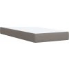 Box spring postel s matrací 100 x 200 cm textil [3288901] (Barva Tmavě hnědá)