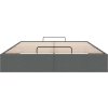 Osmanský rám postele bez matrací 140x200 cm textil [3310883] (Barva Tmavě šedá)