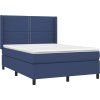 Box spring postel s matrací a LED 140x200 cm textil [3138239] (Barva Černá)
