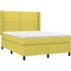 Box spring postel s matrací a LED 140x200 cm textil [3138239] (Barva Černá)
