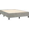Box spring postel s matrací 140x200 cm samet [3137786] (Barva Tmavě šedá)