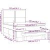Box spring postel s matrací 140x200 cm samet [3137786] (Barva Tmavě šedá)