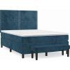 Box spring postel s matrací 140x200 cm samet [3137786] (Barva Tmavě šedá)
