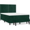 Box spring postel s matrací 140x200 cm samet [3137786] (Barva Tmavě šedá)