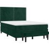 Box spring postel s matrací 140x200 cm samet [3137786] (Barva Tmavě šedá)