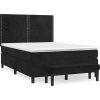 Box spring postel s matrací 140x200 cm samet [3137786] (Barva Tmavě šedá)