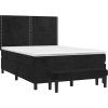 Box spring postel s matrací 140x200 cm samet [3137786] (Barva Tmavě šedá)