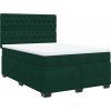 Box spring postel s matrací 140x200 cm samet [3293236] (Barva Světle šedá)