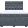 Box spring postel s matrací 140x200 cm samet [3293236] (Barva Světle šedá)