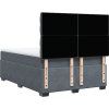 Box spring postel s matrací 140x200 cm samet [3293236] (Barva Světle šedá)