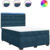 Box spring postel s matrací 140x200 cm samet [3293236] (Barva Světle šedá)
