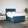 Box spring postel s matrací 140x200 cm samet [3293236] (Barva Světle šedá)