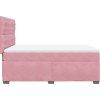 Box spring postel s matrací 140x200 cm samet [3293236] (Barva Světle šedá)