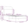 Rám postele bez matrace 80x200 cm kompozitní dřevo [4100401] (Barva dub sonoma)