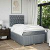 Box spring postel s matrací 120x200 cm textil [3294336] (Barva Modrá)