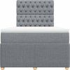 Box spring postel s matrací 120x200 cm textil [3294336] (Barva Modrá)