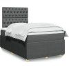 Box spring postel s matrací 120x200 cm textil [3294336] (Barva Modrá)