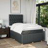 Box spring postel s matrací 120x200 cm textil [3294336] (Barva Modrá)