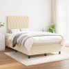 Box spring postel s matrací 120x200 cm textil [3142006] (Barva Krémová)