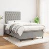 Box spring postel s matrací 120x200 cm textil [3142006] (Barva Krémová)
