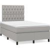 Box spring postel s matrací 120x200 cm textil [3142006] (Barva Krémová)