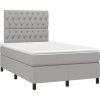 Box spring postel s matrací 120x200 cm textil [3142006] (Barva Krémová)