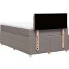 Box spring postel s matrací 120x200 cm textil [3287431] (Barva Tmavě šedá)