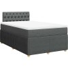 Box spring postel s matrací 120x200 cm textil [3287431] (Barva Tmavě šedá)